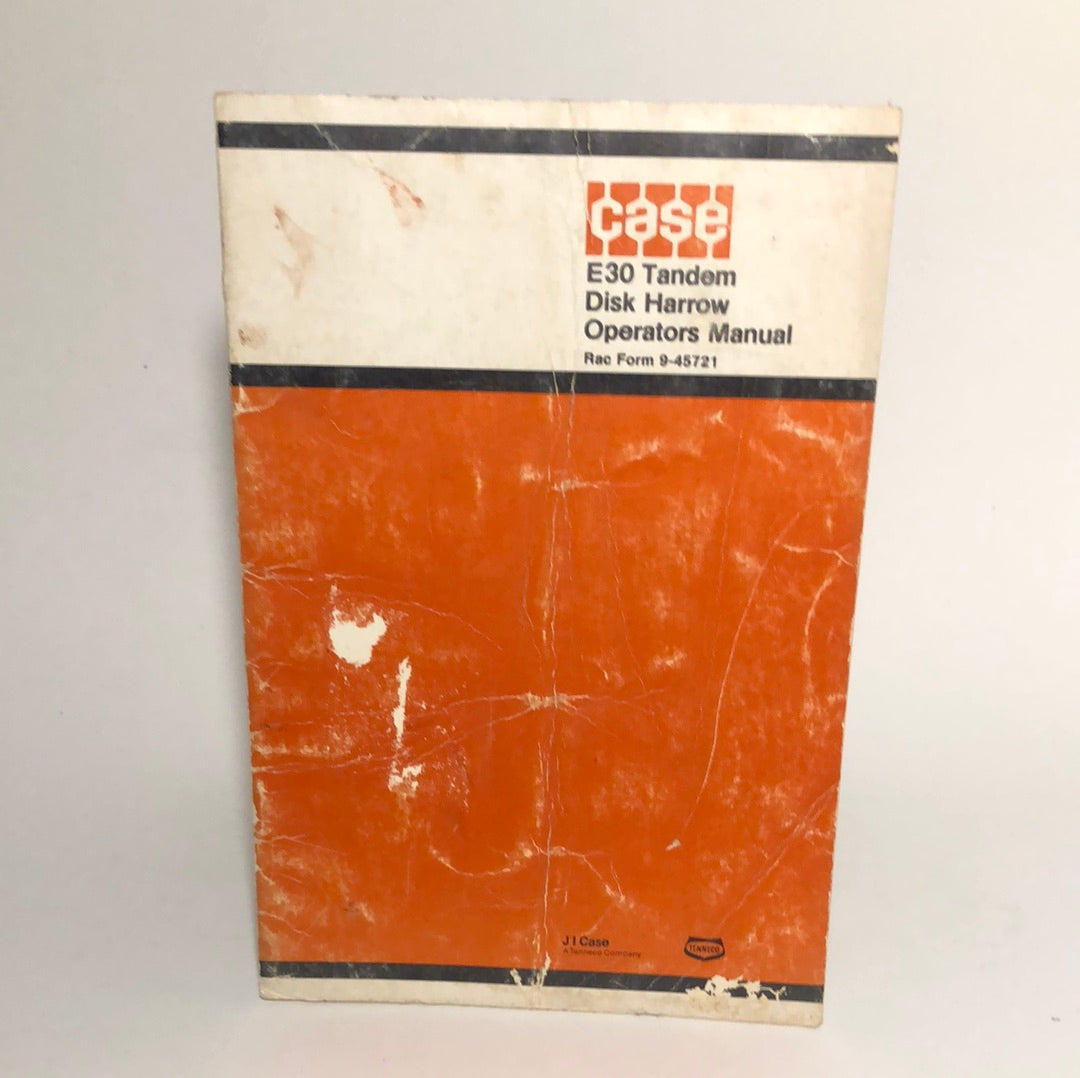 Case E30 Tandem Disk Harris