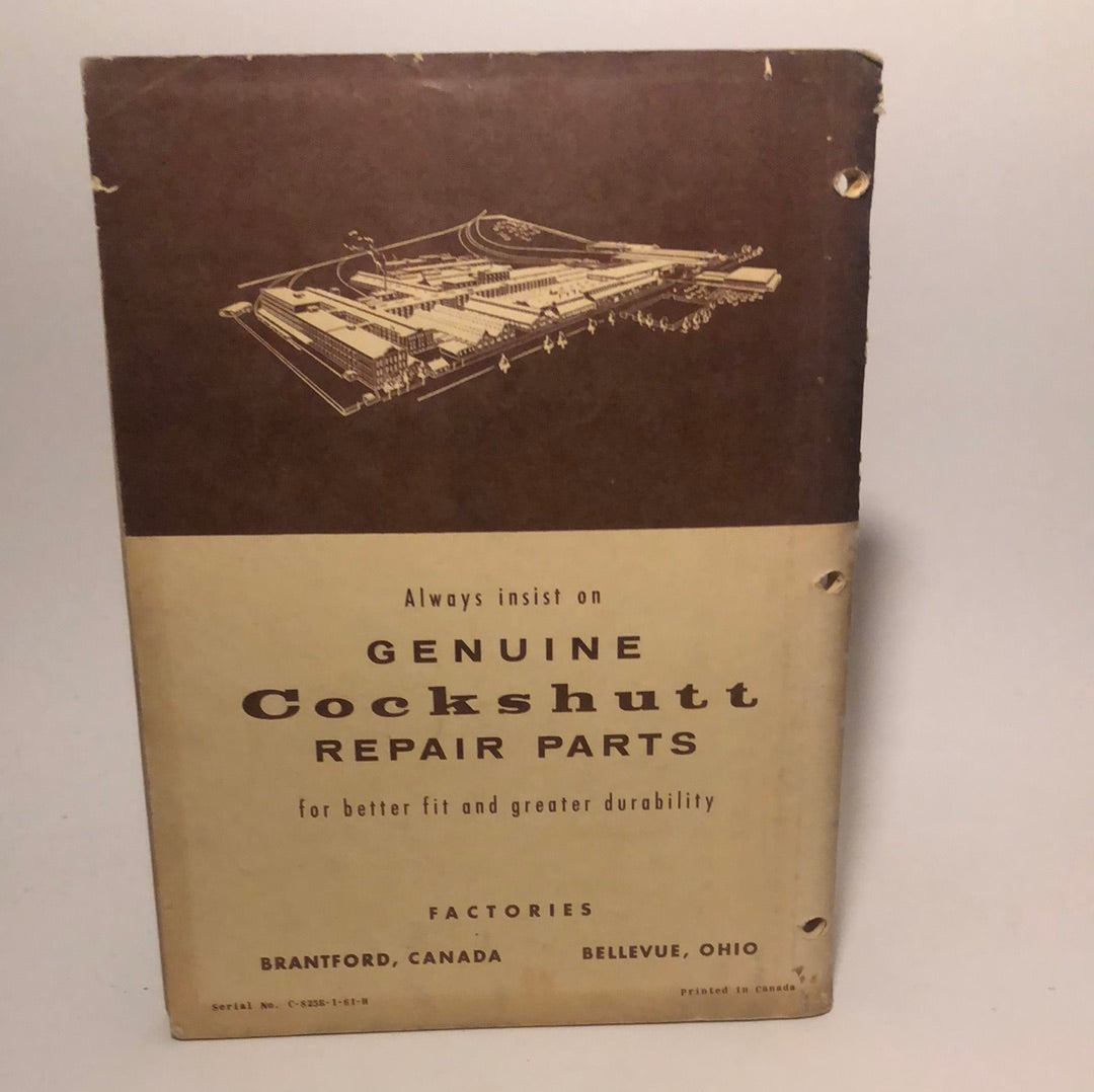 Cockshutt “570” & “570 Super” Tractor parts list