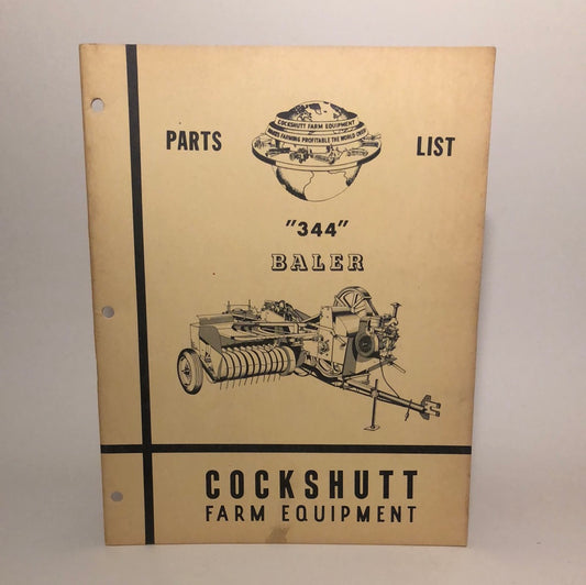 Cockshutt Repair Parts List 344 Baler