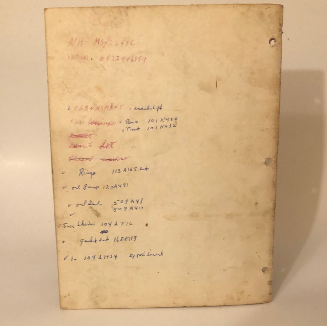 OMC 330 Hydrostatic Loader - Operator's Manual