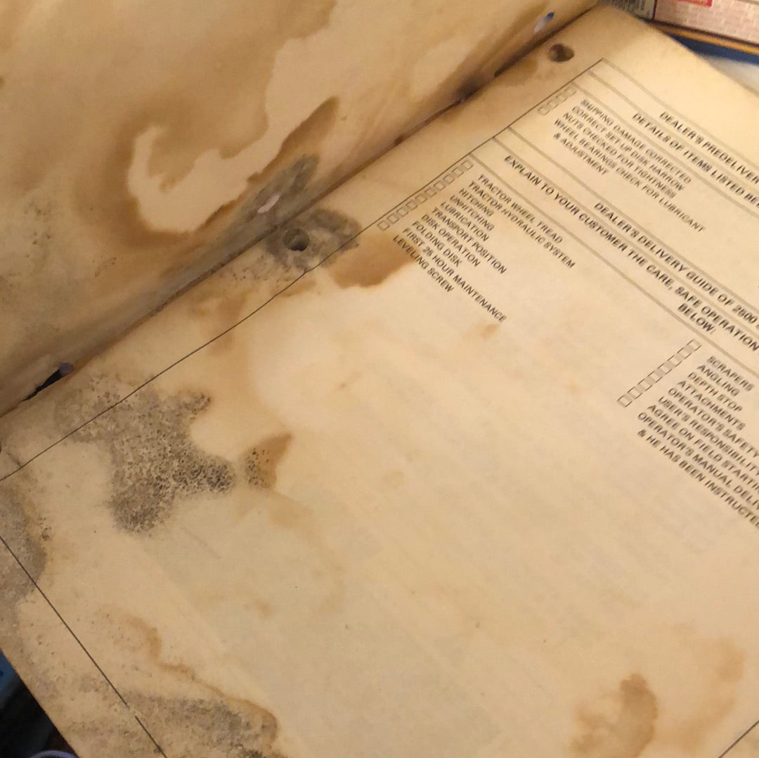 Allis-Chalmers 2500 Series Center Fold & Double Fold _ Operators Manual