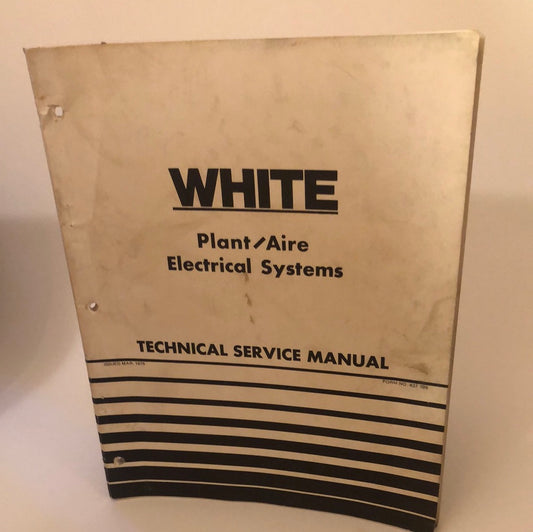 White - Plant/Aire Electrical Systems - Technical Service Manual