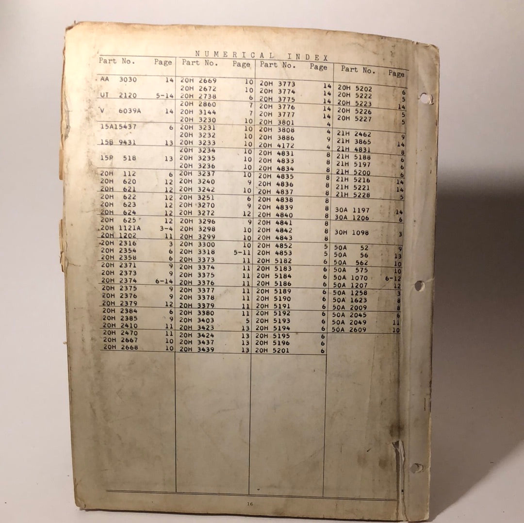 Minneapolis Moline - Rear Mounted 3-Point Hitch Cultivator - Repair Catalog