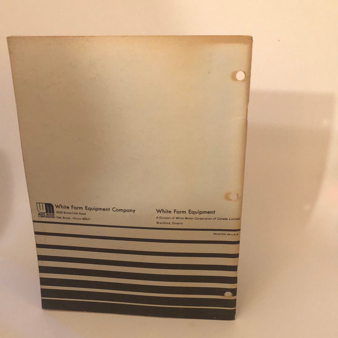 White 2-30 and 2-35 Field Boss Tractors - Operator's Manual