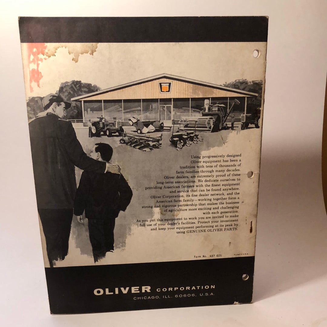 Oliver Operator's & Instructional Manual - 340 Tool Bar Planter