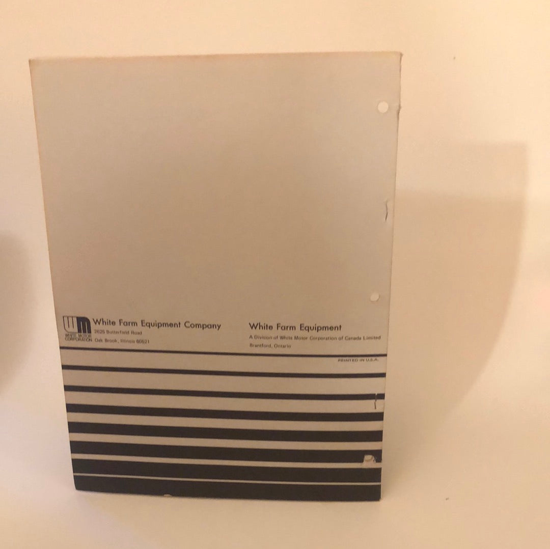 White 3408 Plant/Aire - Operator's Manual