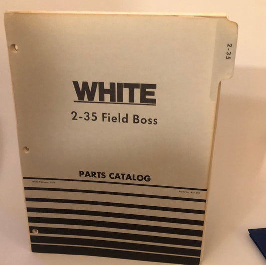 White 2-35 Field Boss - Parts Catalog