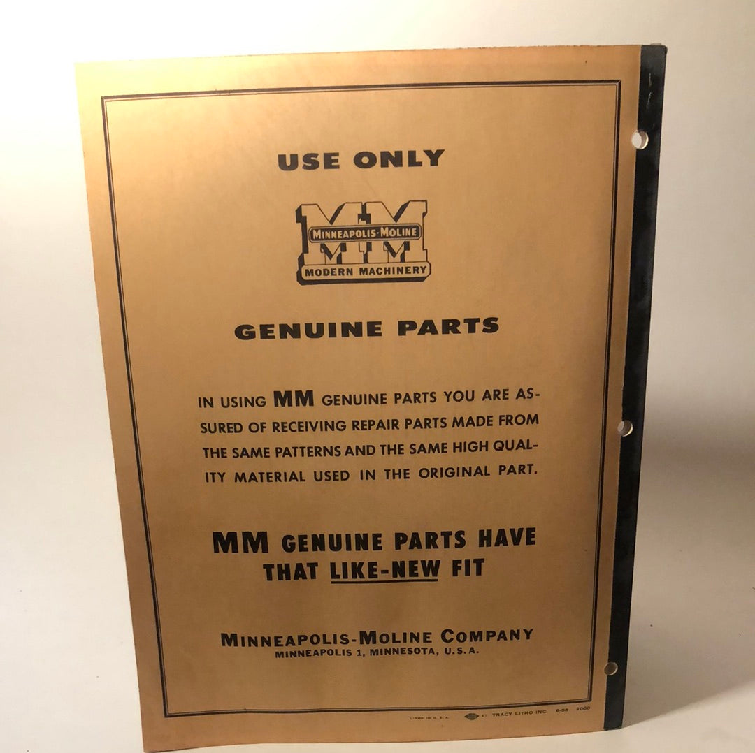 Minneapolis Moline - G-144 Harvestor - Repair Catalog