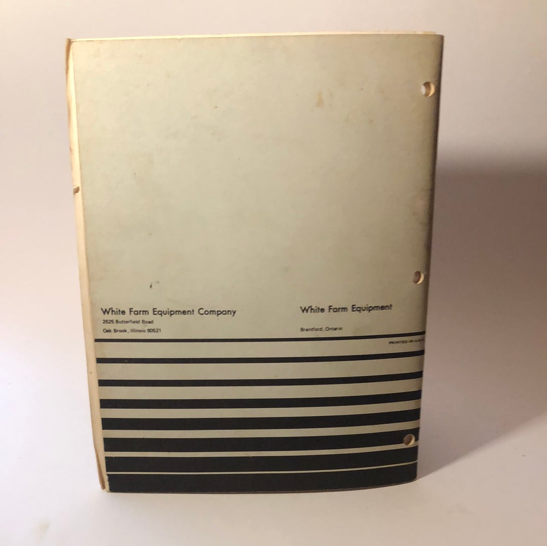 White 2-65 Field Boss Tractor - operator’s manual