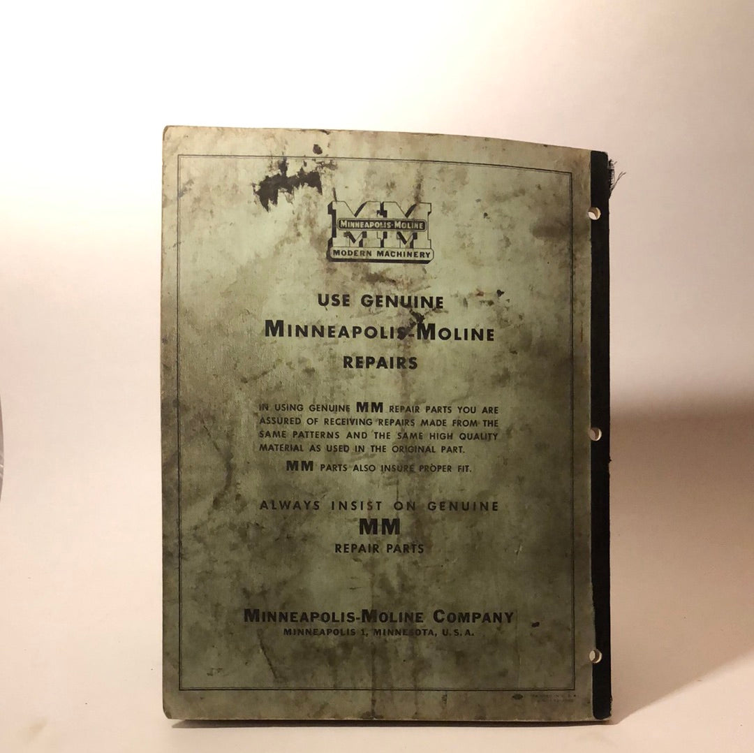 Minneapolis Moline - Bale-O-Matic pickup hay baler - Repair Catalog