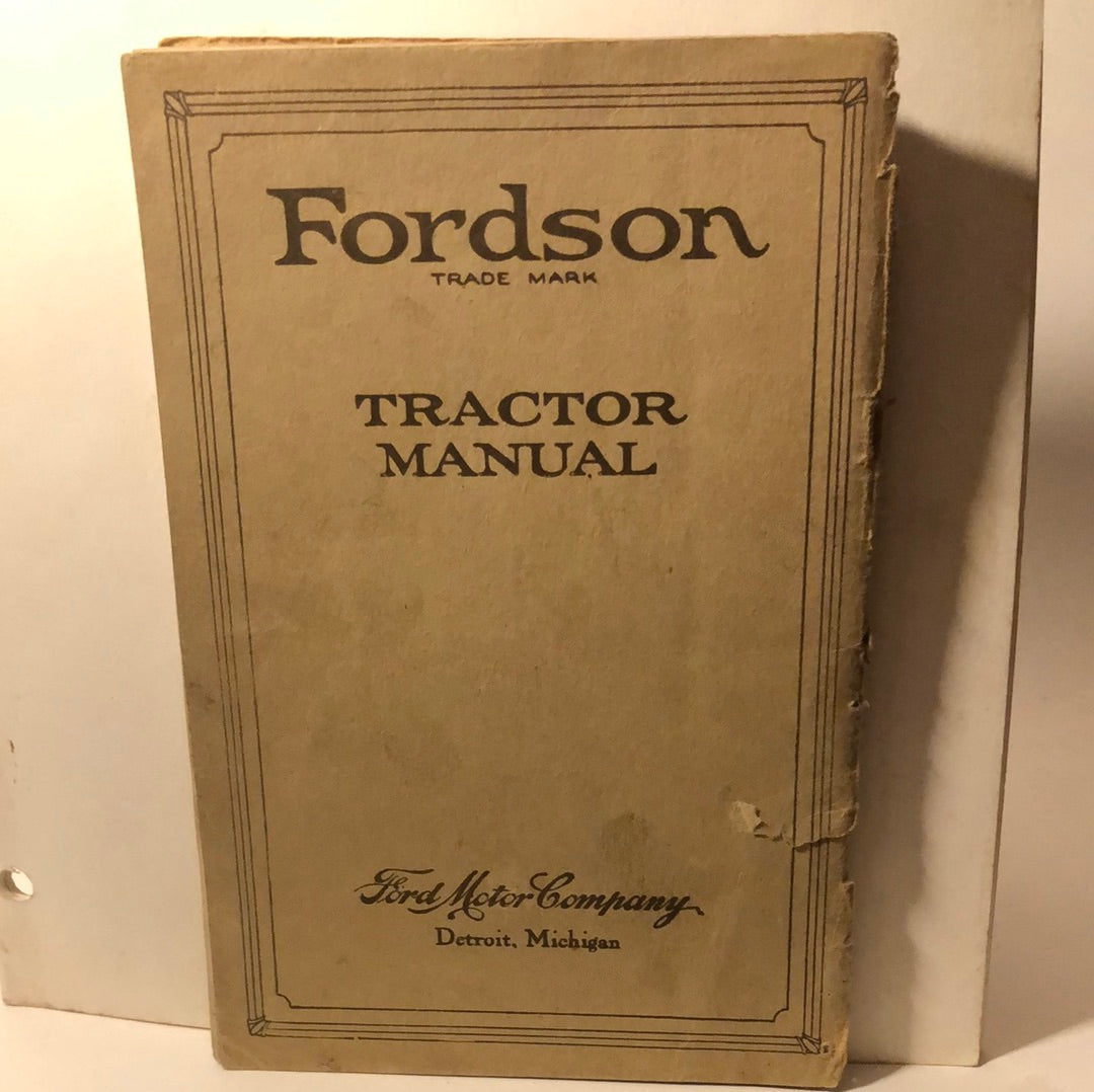 Fordson Tractor Manual