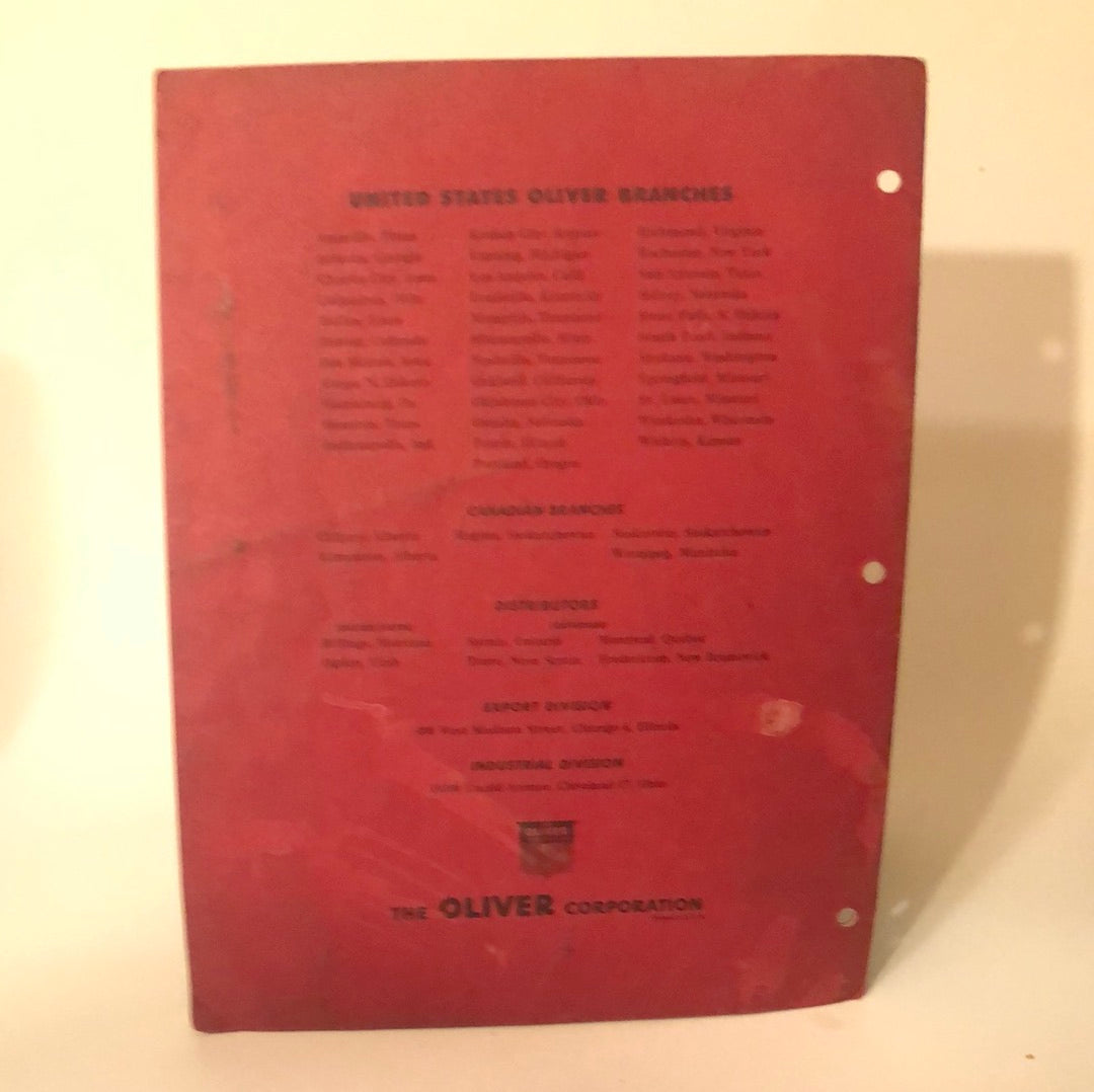 Oliver Model 2 Corn Picker - Operating Instructions