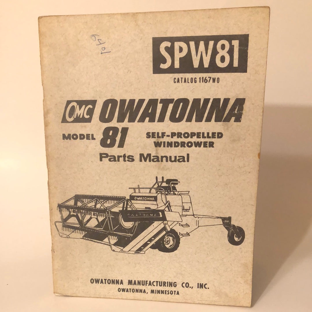 OMC - Model 81 Self-Propelled Windrower SPW81 - Parts Manual