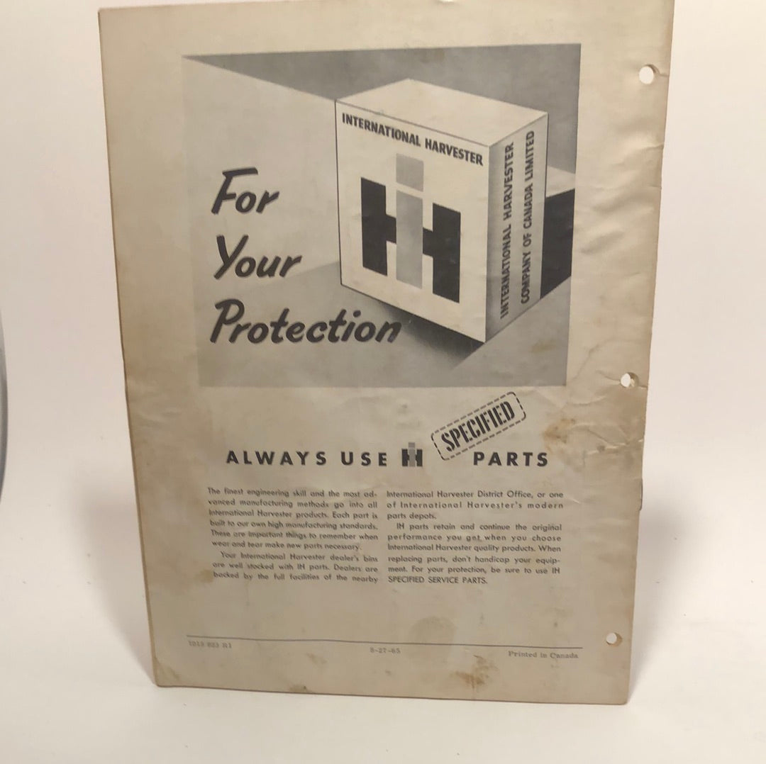 IH McCormick Operator’s Manual 130, 155 & 175 Manure Spreaders