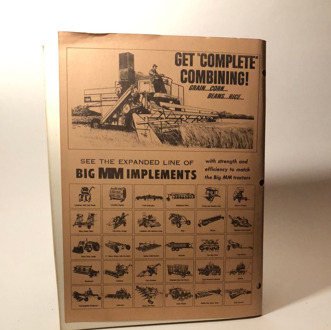 Minneapolis Moline - G705 & G706 Tractors 2 & 4 Wheel Drive - Repair Catalog