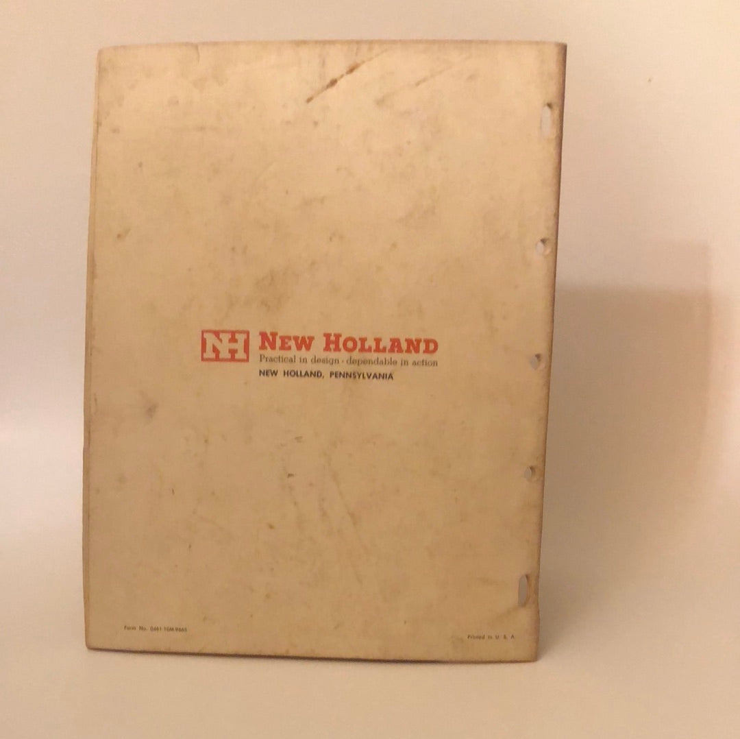 New Holland - 461 Haybine Mower-Conditioner - Owner's Manual