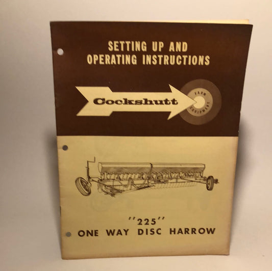 Cockshutt 225 One Way Disc Harrow