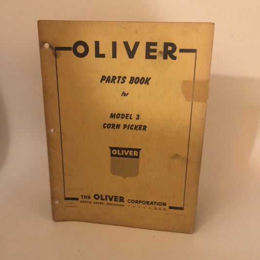 Oliver - Model 3 Corn Picker - Parts Book