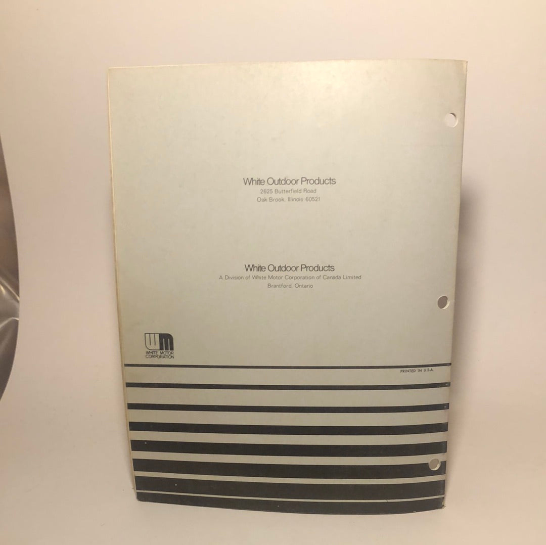 White Yard Boss GT-1000 with 34” Mowing Deck Parts catalog & Instruction manual