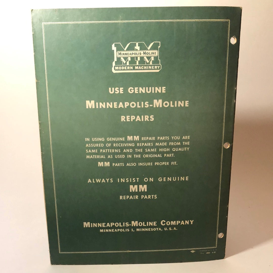 Minneapolis Moline - Model MO Mower - Assembly, Operation & Maintenance Manual