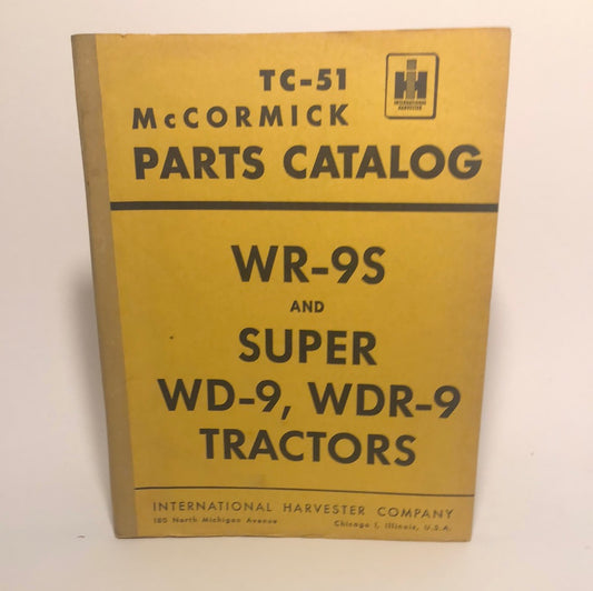 McCormick TC-51 parts catalog