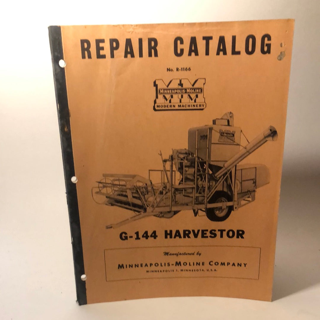 Minneapolis Moline - G-144 Harvestor - Repair Catalog