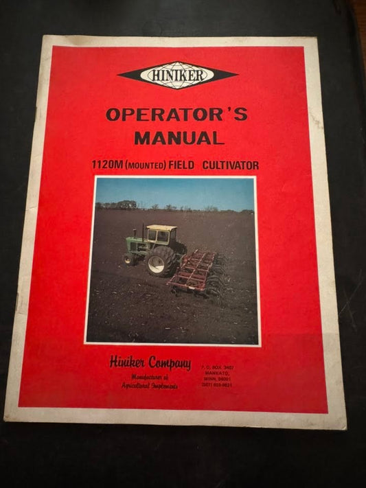 Hiniker _ 1120 (Mounted) Field Cultivator _ Operator’s Manual