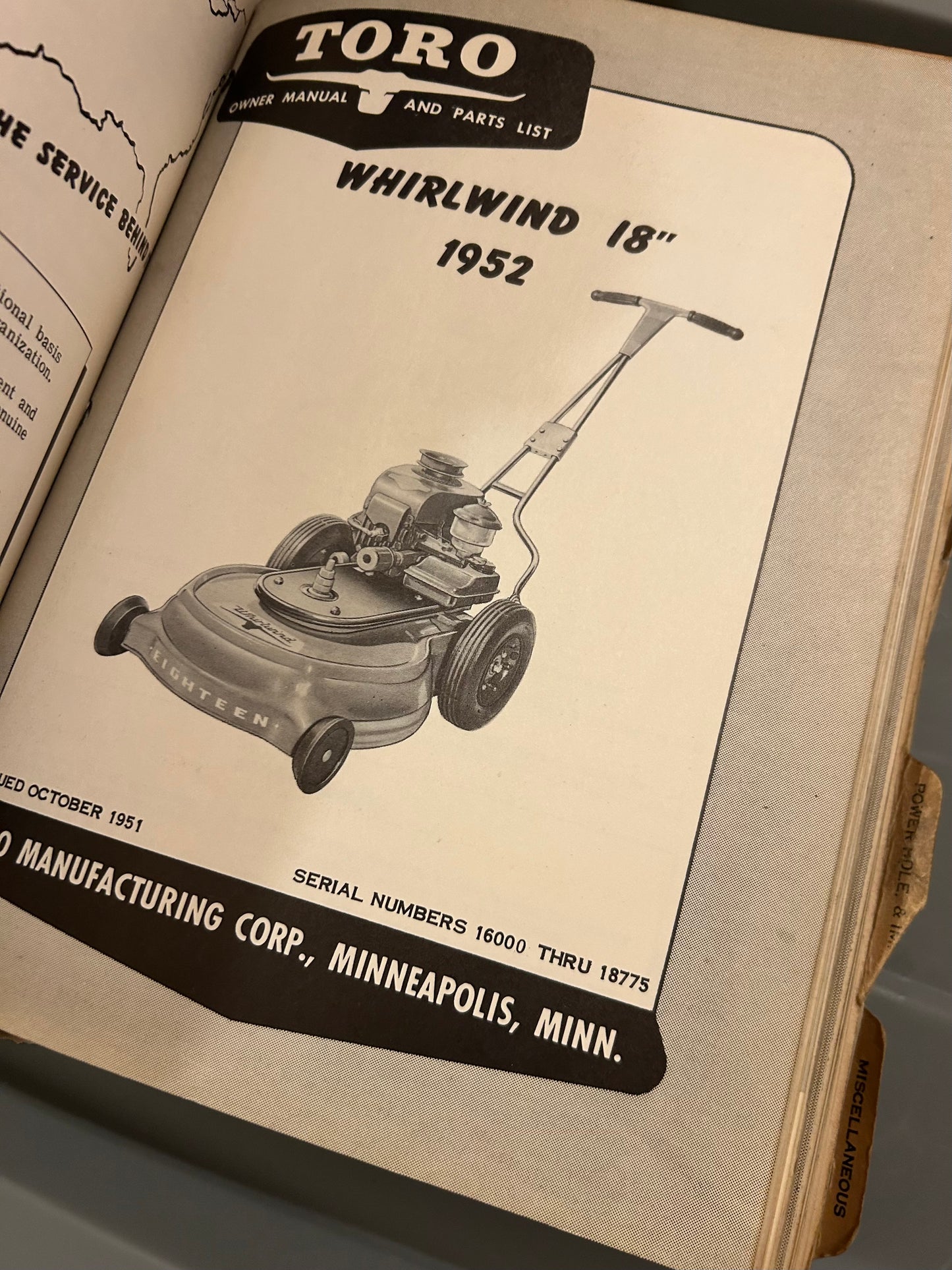 Toro Collection of manuals
