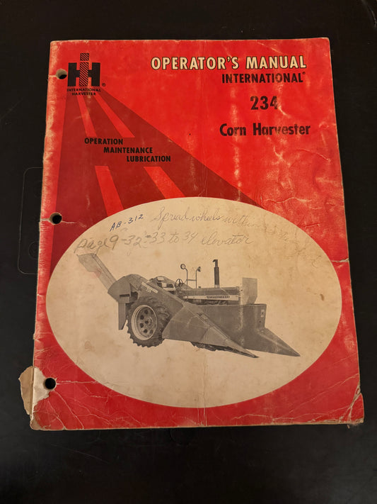 International _ 234 Corn Harvester _ Operator’s Manual