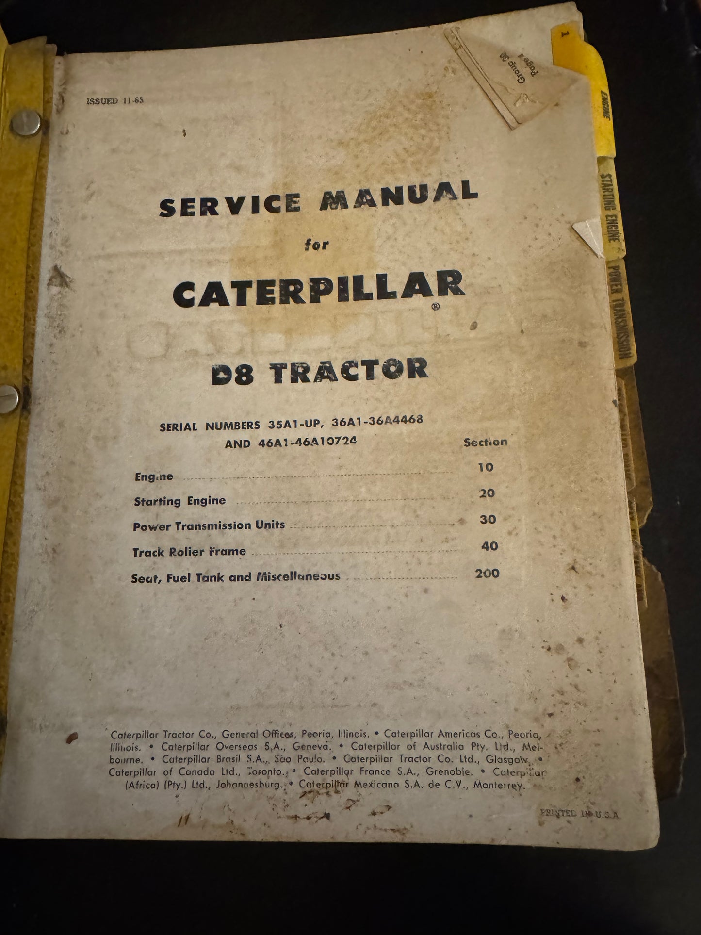 Caterpillar _ D8 Tractor _ Service Manual