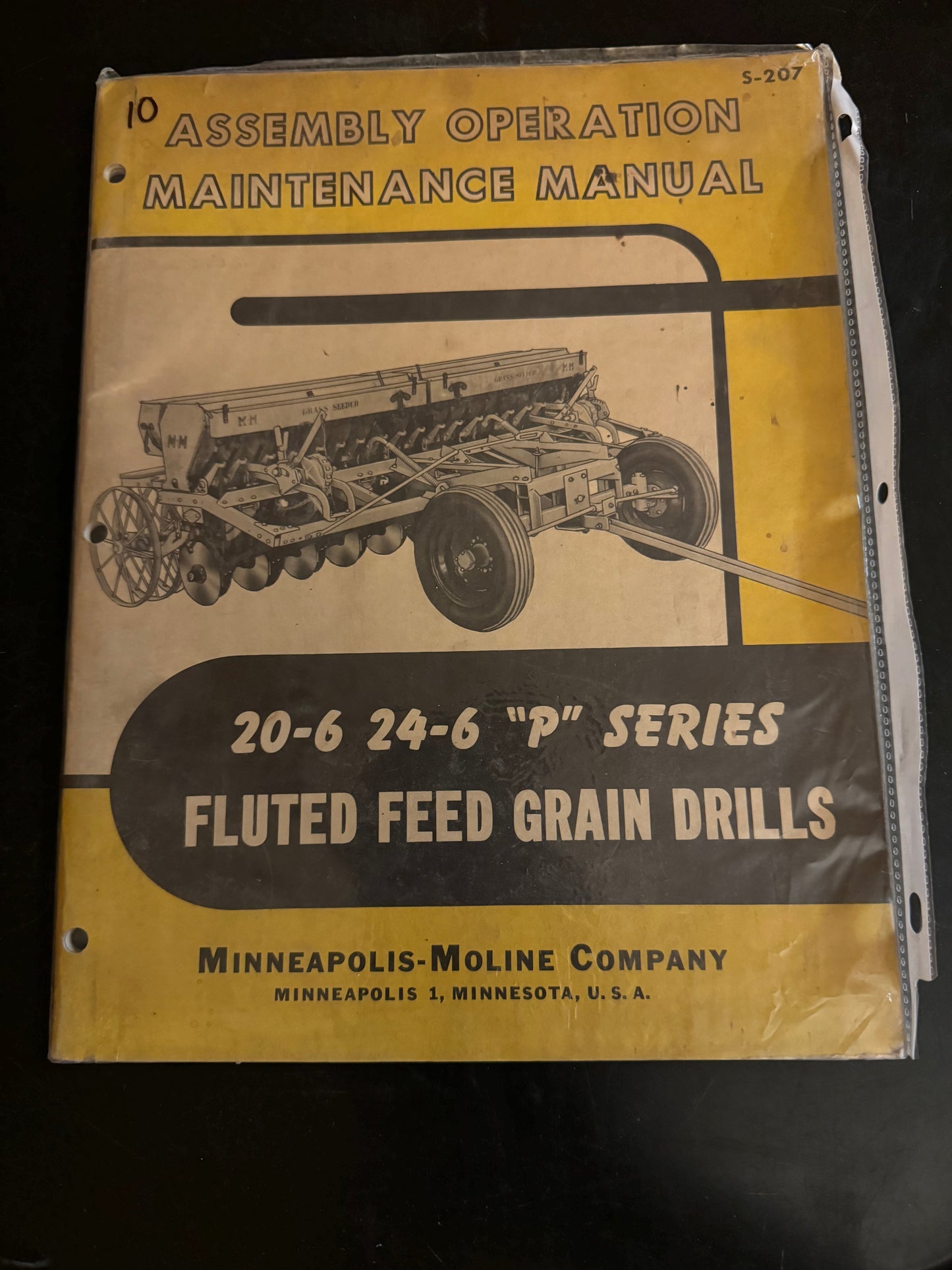 Minneapolis Moline _ 20-6 24-6 P Fluted Feed Grain Drills _ Maintenance Manual S-207