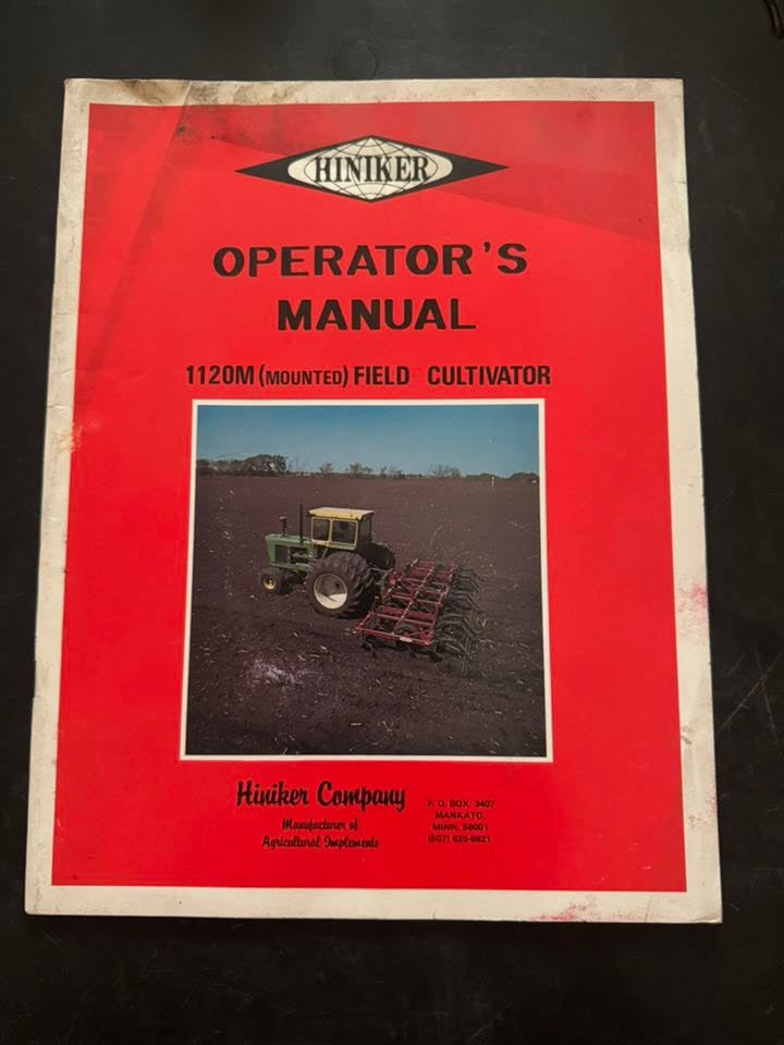 Hiniker _ 1120 (Mounted) Field Cultivator _ Operator’s Manual