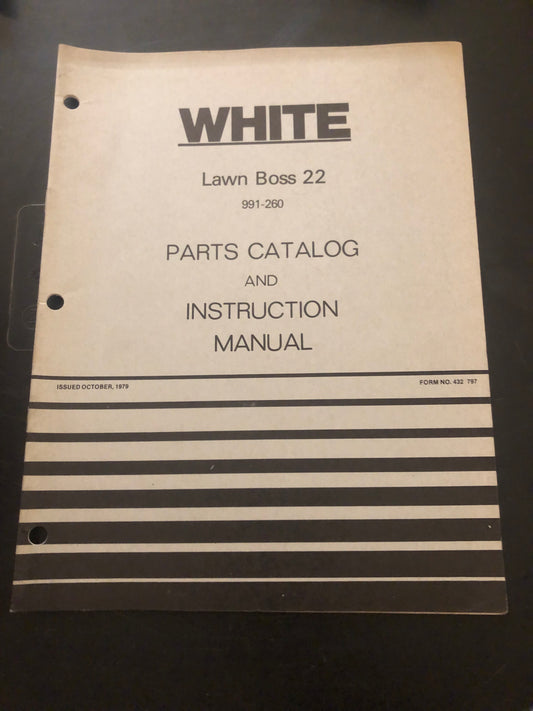 White _ Lawn Boss 22 _ Parts Catalog & Instruction Manual