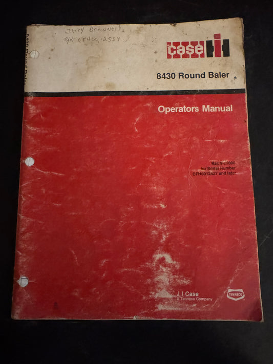 Case IH _ 3430 Round Baler _ Operator’s Manual