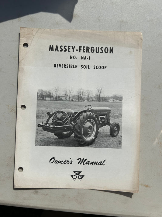 Massey Ferguson NA-1 Reversible Soil Scoop _ Owner’s Manual