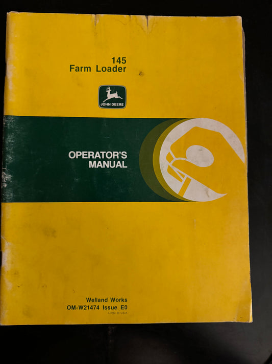 John Deere _ 145 Farm Loader _ Operator’s Manual OM-W21474 Issue E0