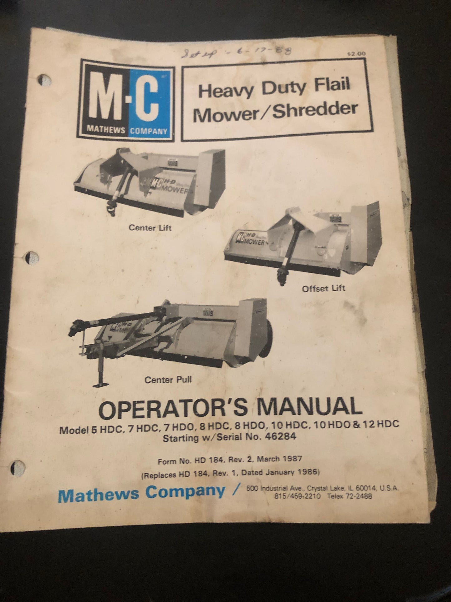 MC _ Heavy Duty Flail Mower/Shredder _ Operator’s Manual