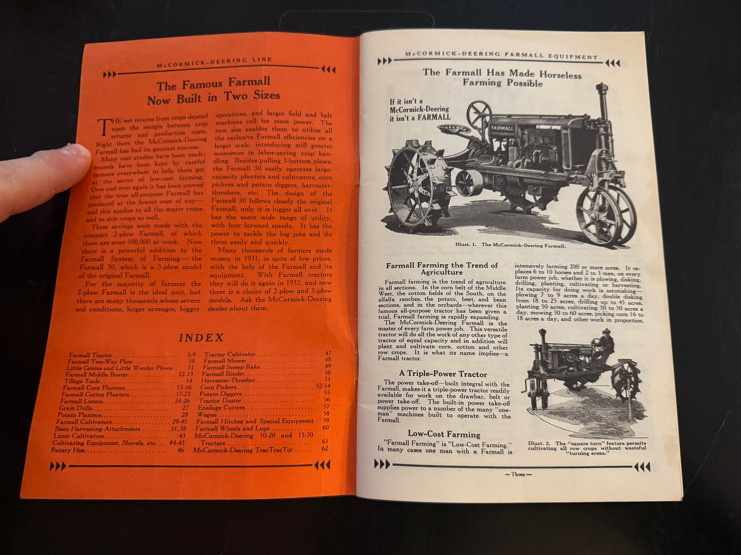 McCormick-Deering Farmall and Equipment 1932