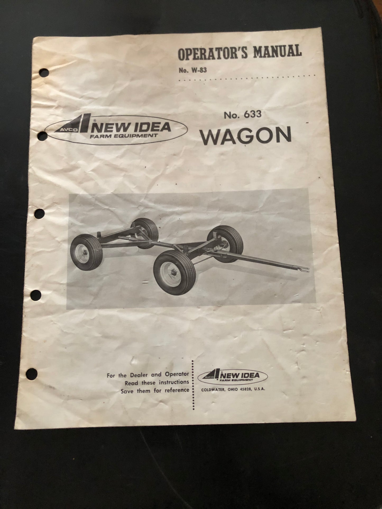 New Idea _ no 633 Wagon _ Operator’s Manual