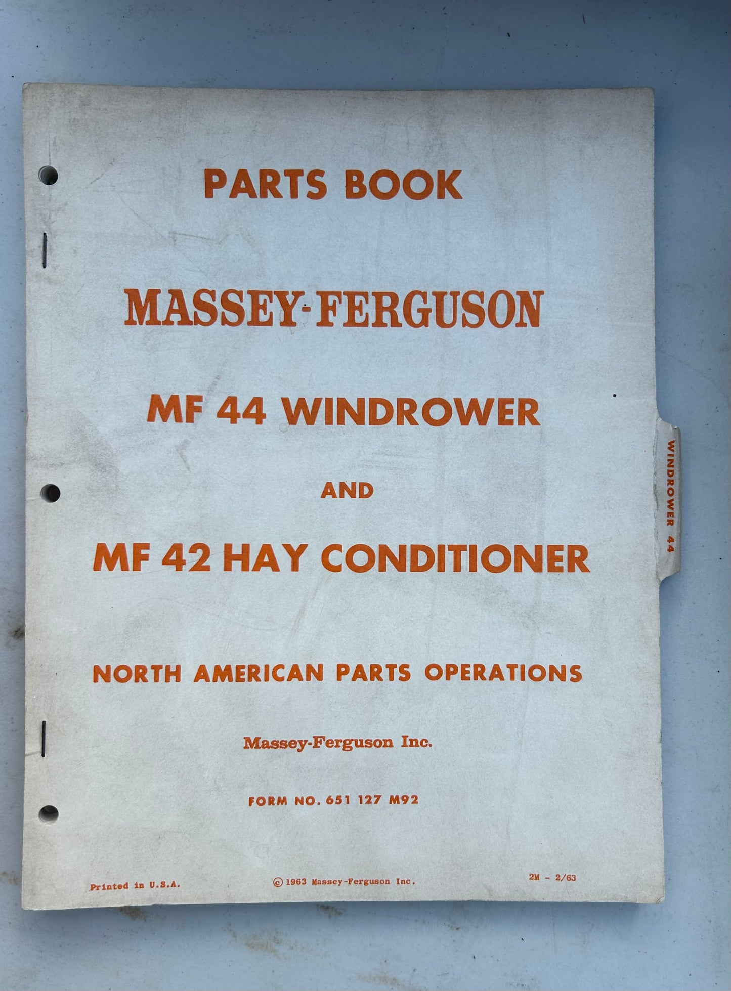 Massey Ferguson MF 44 Windrower & 42 Hay Conditioner