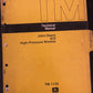 John Deere _ A122 High-Pressure Washer _ Technical Manual TM-1133