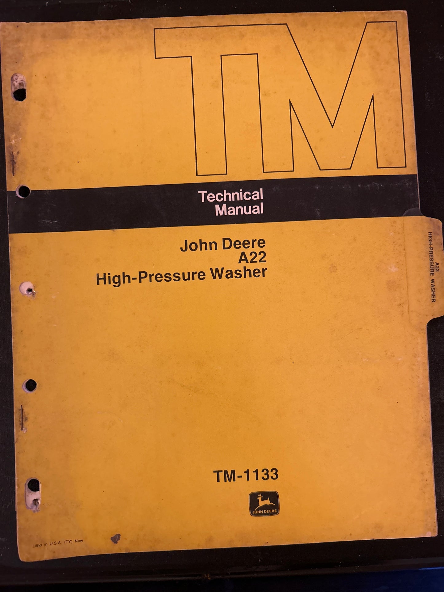 John Deere _ A122 High-Pressure Washer _ Technical Manual TM-1133