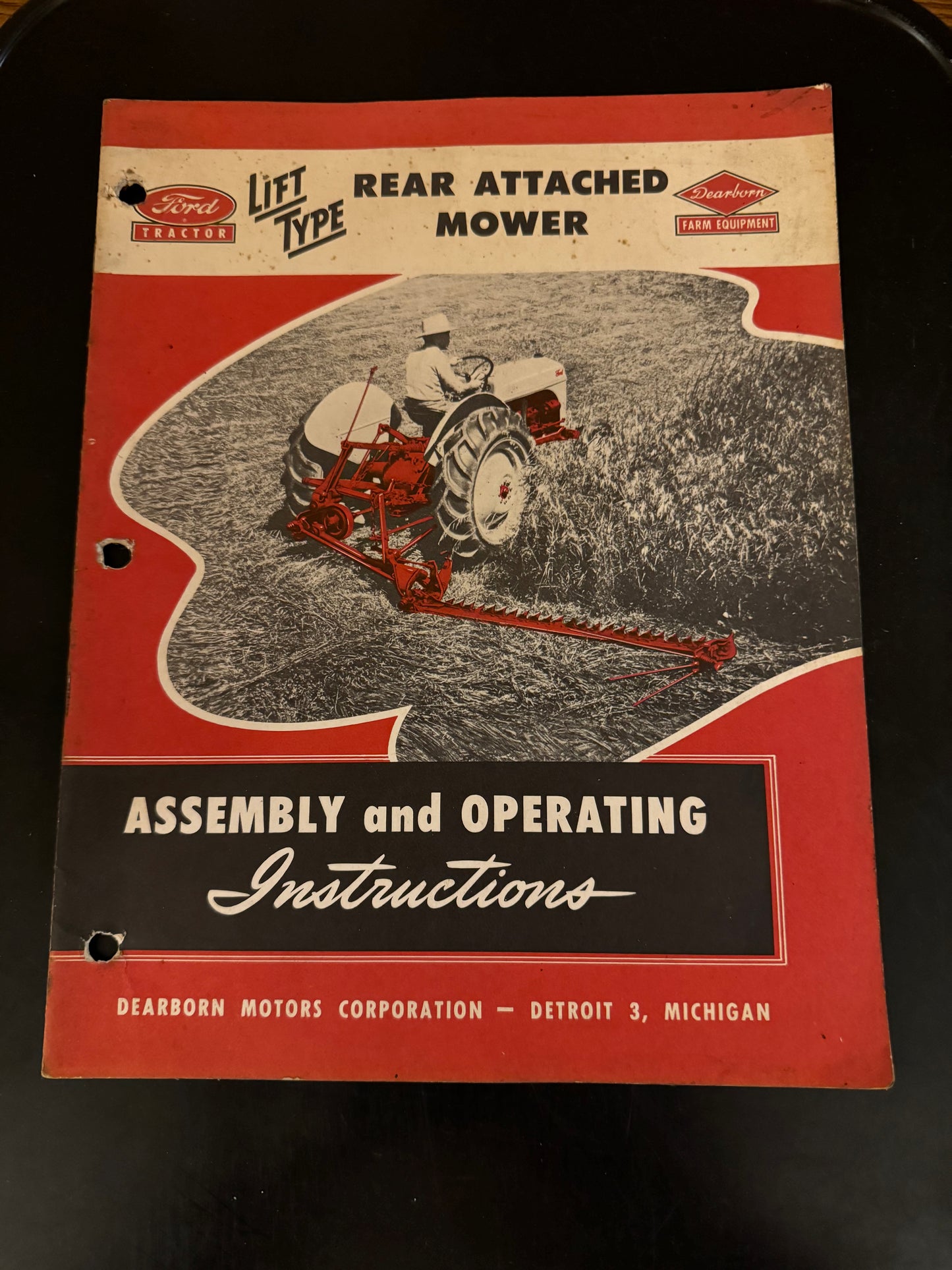 Ford _ Lift Type Rear Attached Mower _ Assembly & Operating Instructions