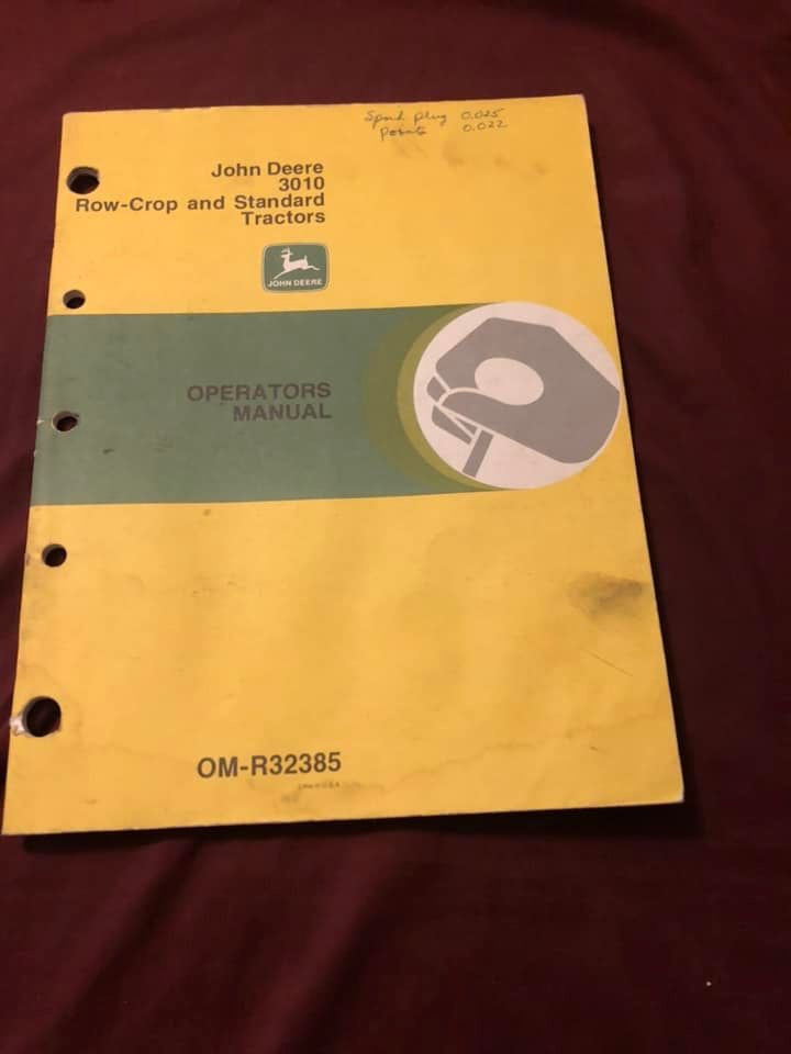 John Deere _ 3010 Row-Crop and Standard Tractors _ Operator's Manual