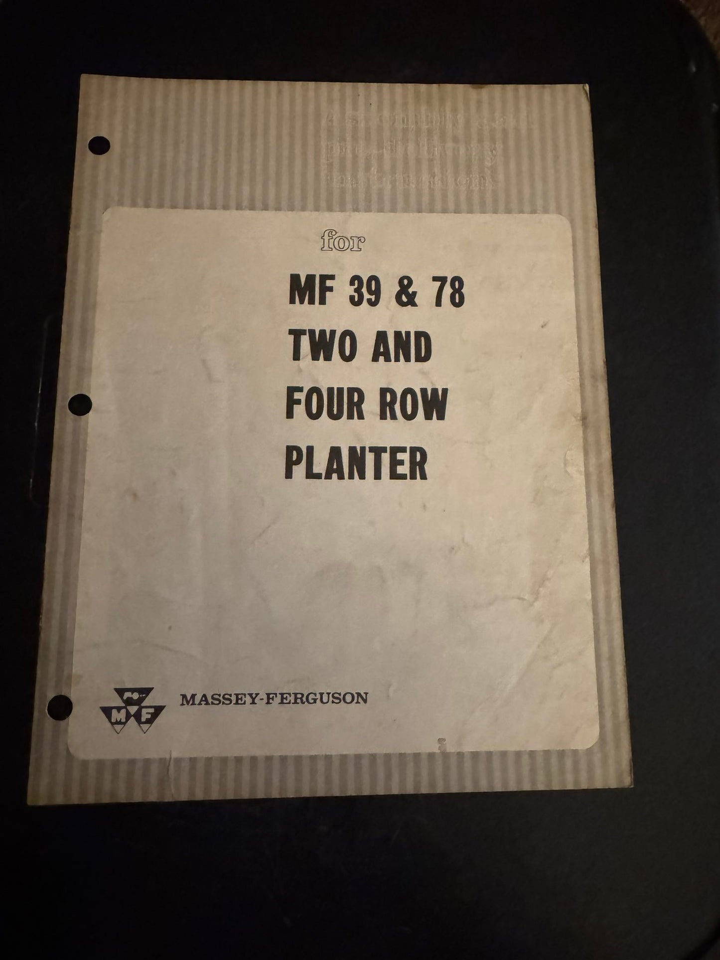 Massey Ferguson MF 39 & 78 Two and Four-Row Planter