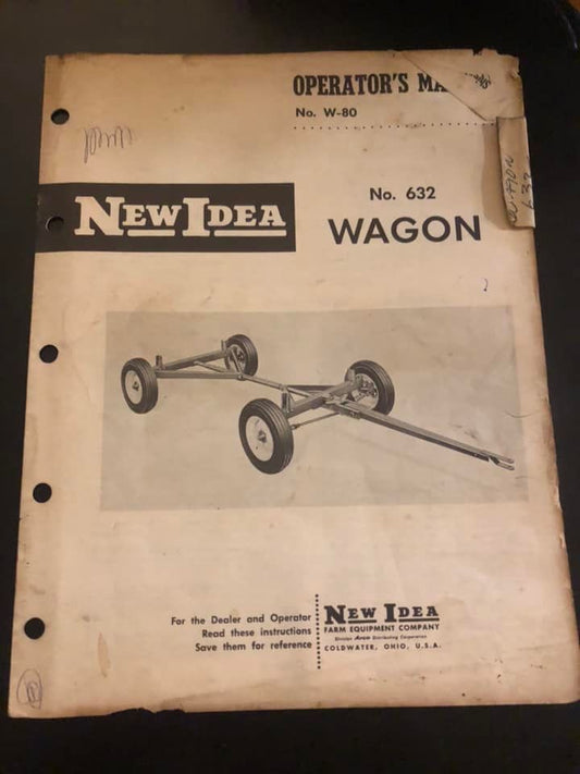 New Idea _ no 632 Wagon W-80 _ Operator’s Manual