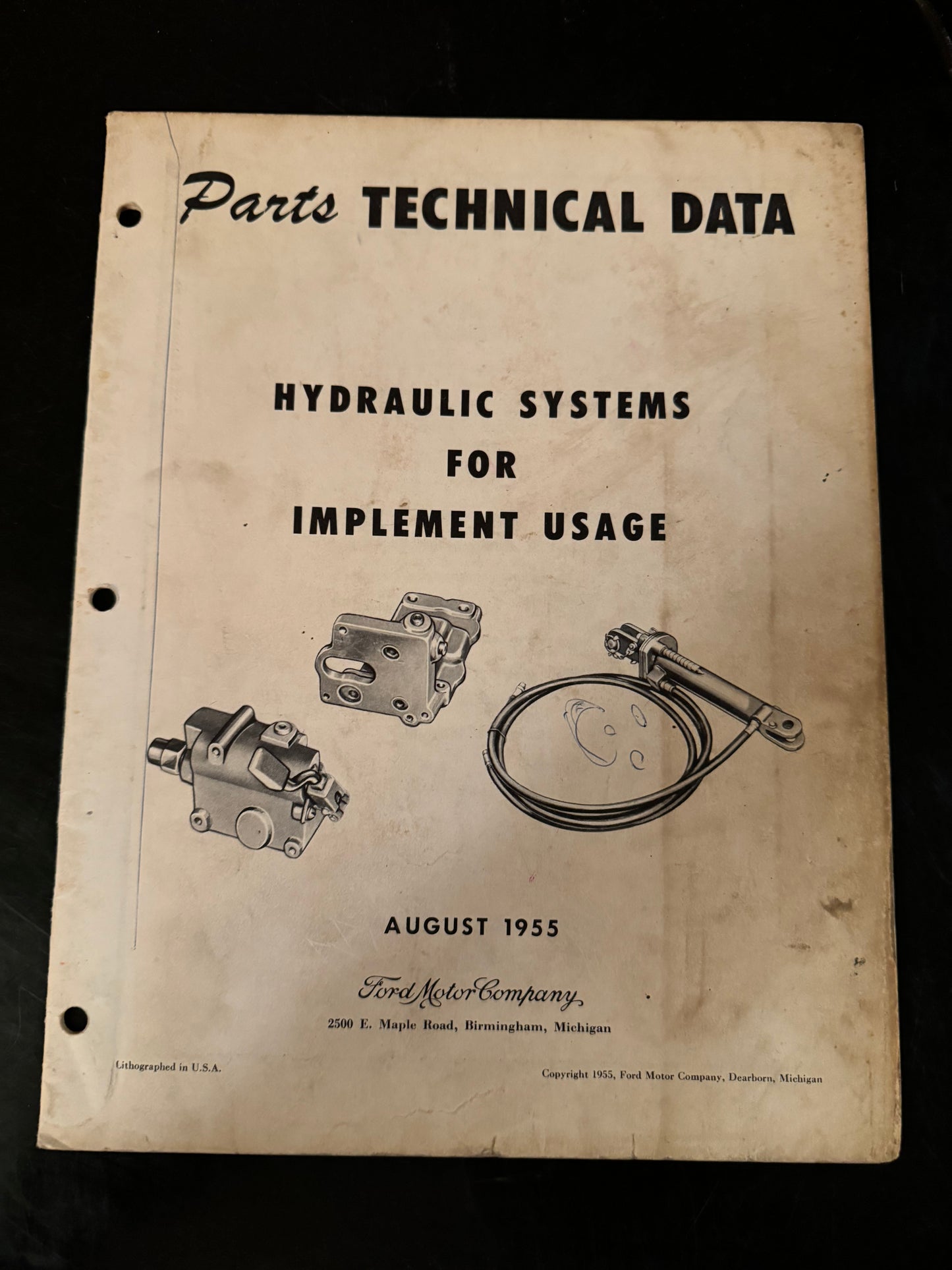 Ford _ Hydraulic Systems for Implement Usage _ Parts Technical Data