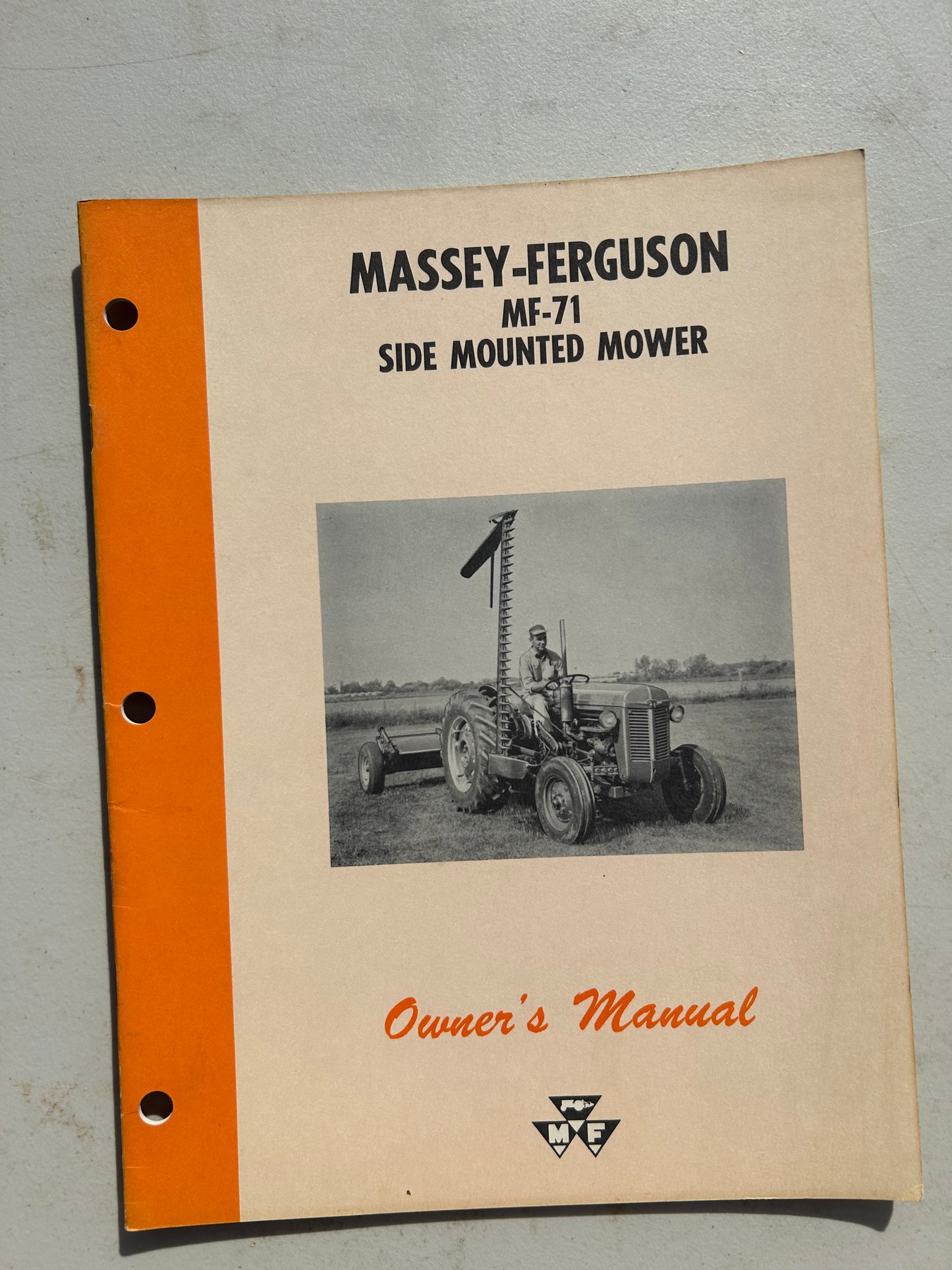 Massey Ferguson MF 71 Side Mounted Mower _ Owner’s Manual