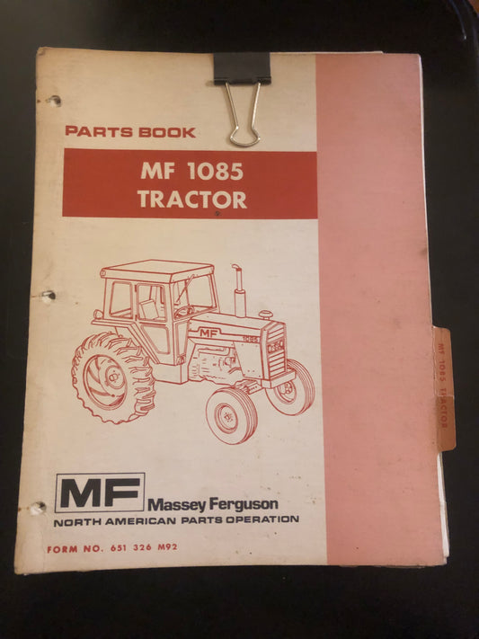 Massey Ferguson _ MF 1085 Tractor _ Parts Book