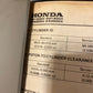 Honda Power Equipment Shop Manuals Binder